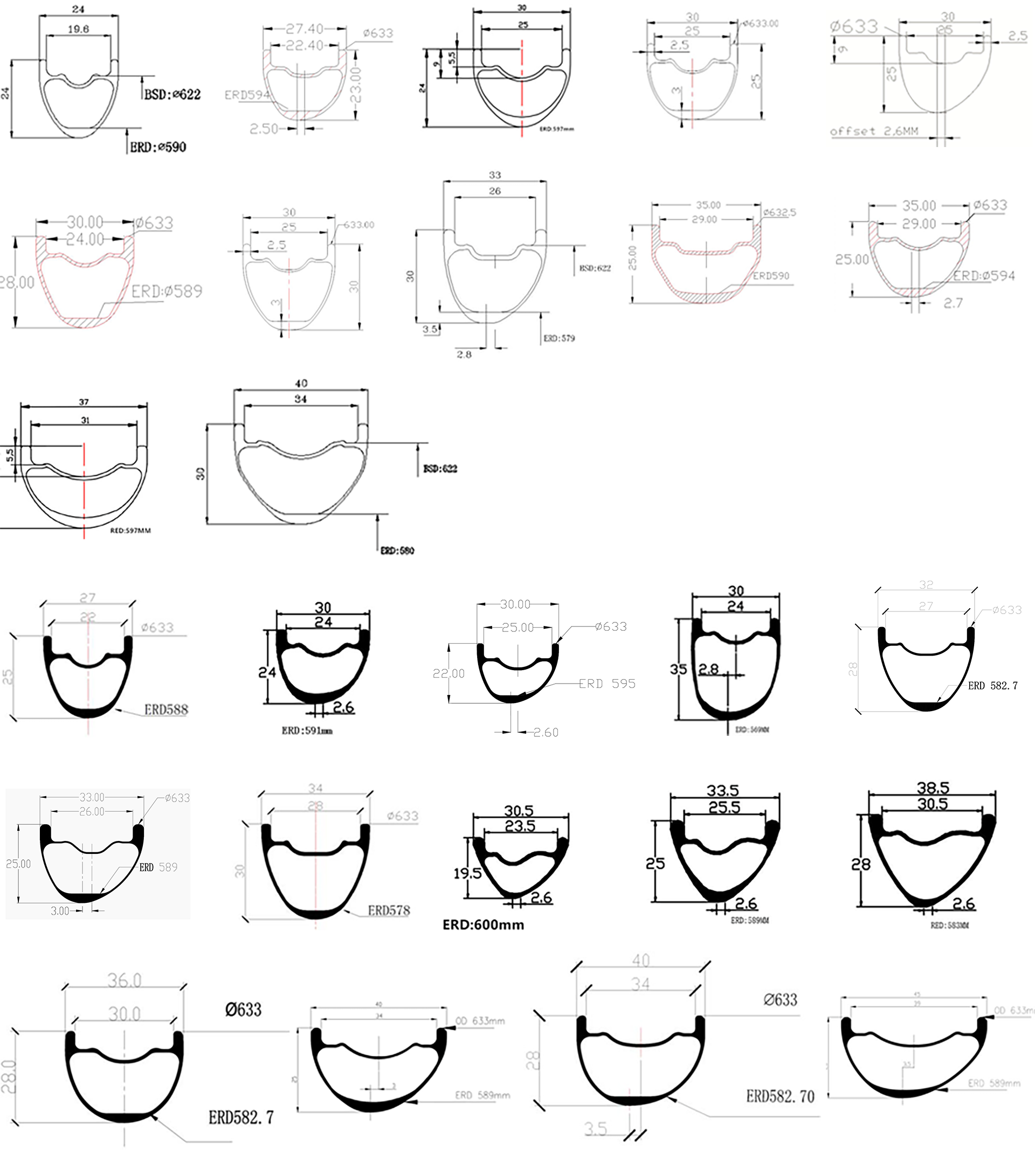 Carbon mtb rims 29er 35mm width 25mm hight clincher tubeless symmetry mtb rim 29 AM carbon mtb rim 18