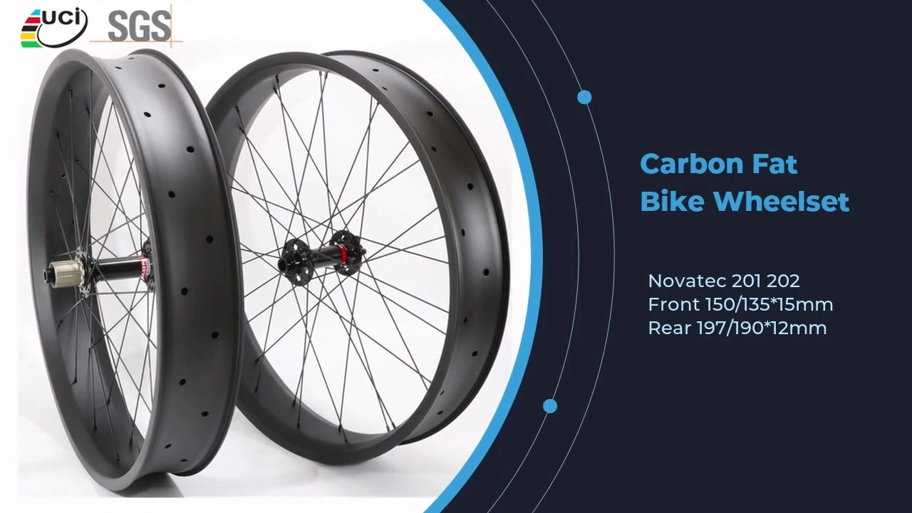 Carbon Fat Bike Wheelset 26er Tubeless Snow Sand Wheels 1