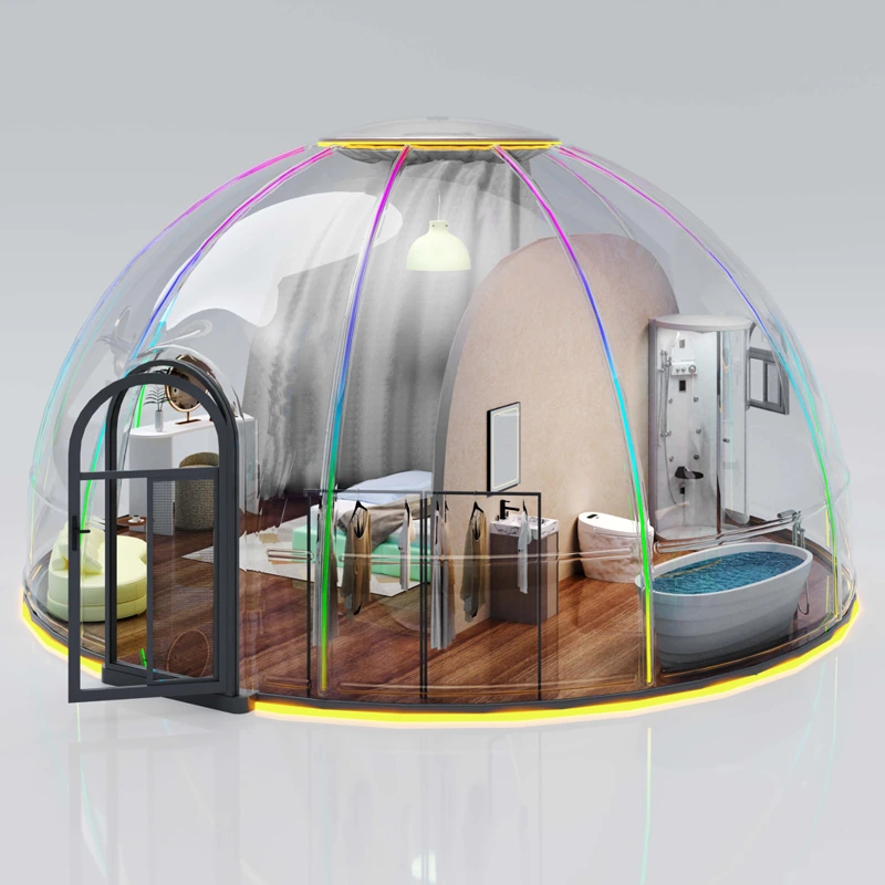 Diameter 620cm 360° Clear Polycarbonate Bubble Weatherproof & UV Resistant 1