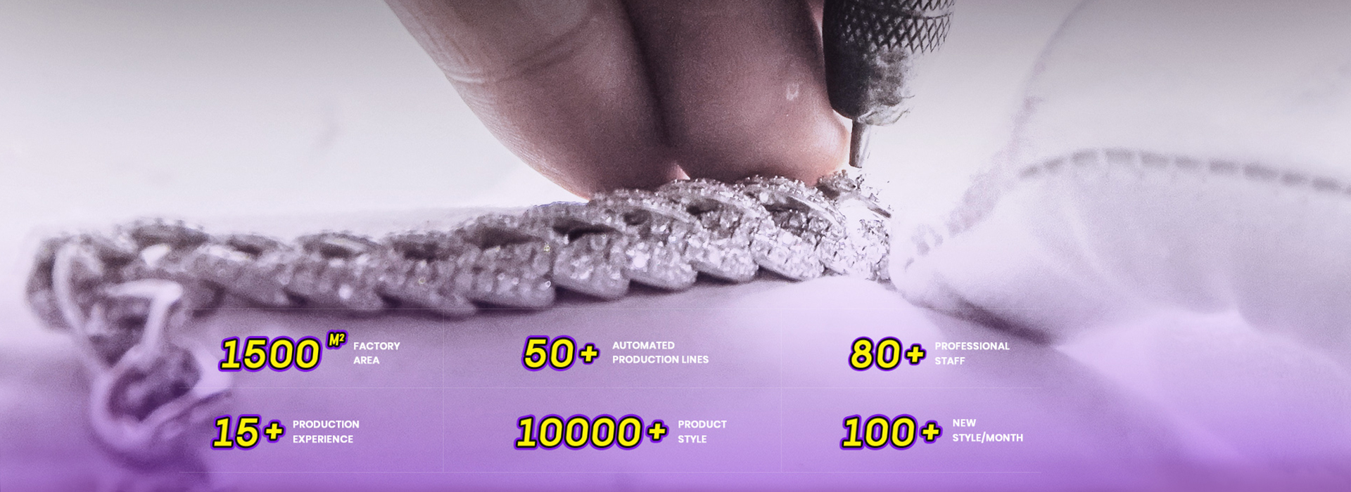 15+ years of premium hip hop jewelry manufacturer