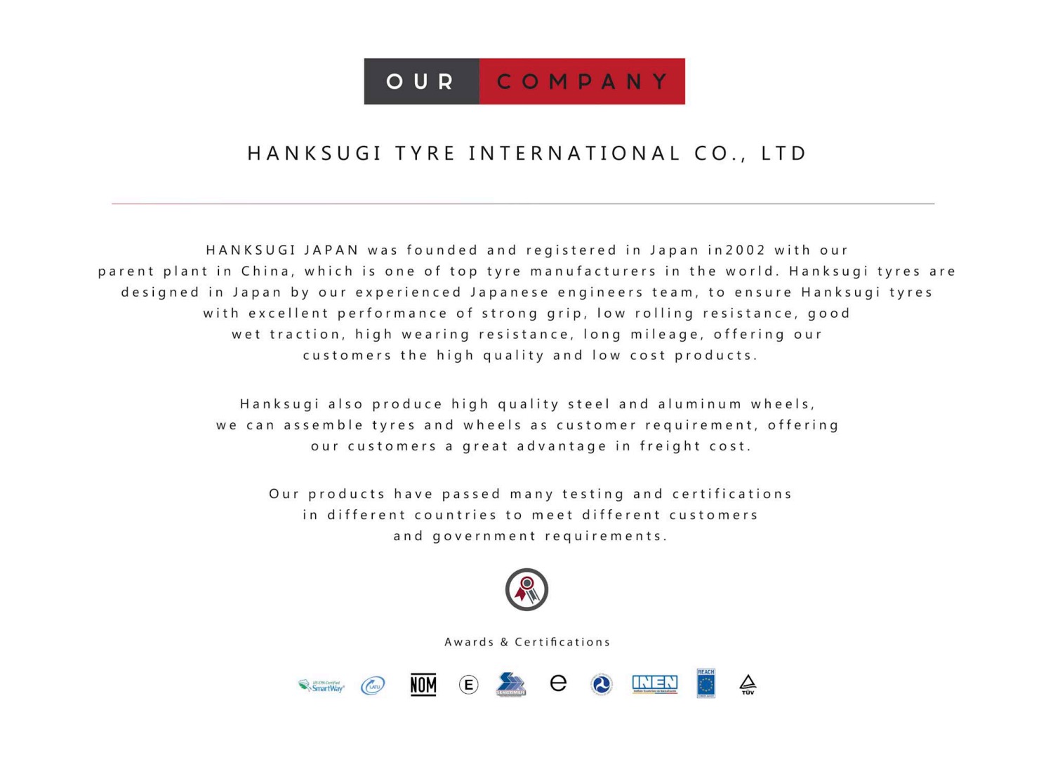 Pneumatico per camion Hanksugi Radial 12R22.5 - Testato sul mercato africano 12