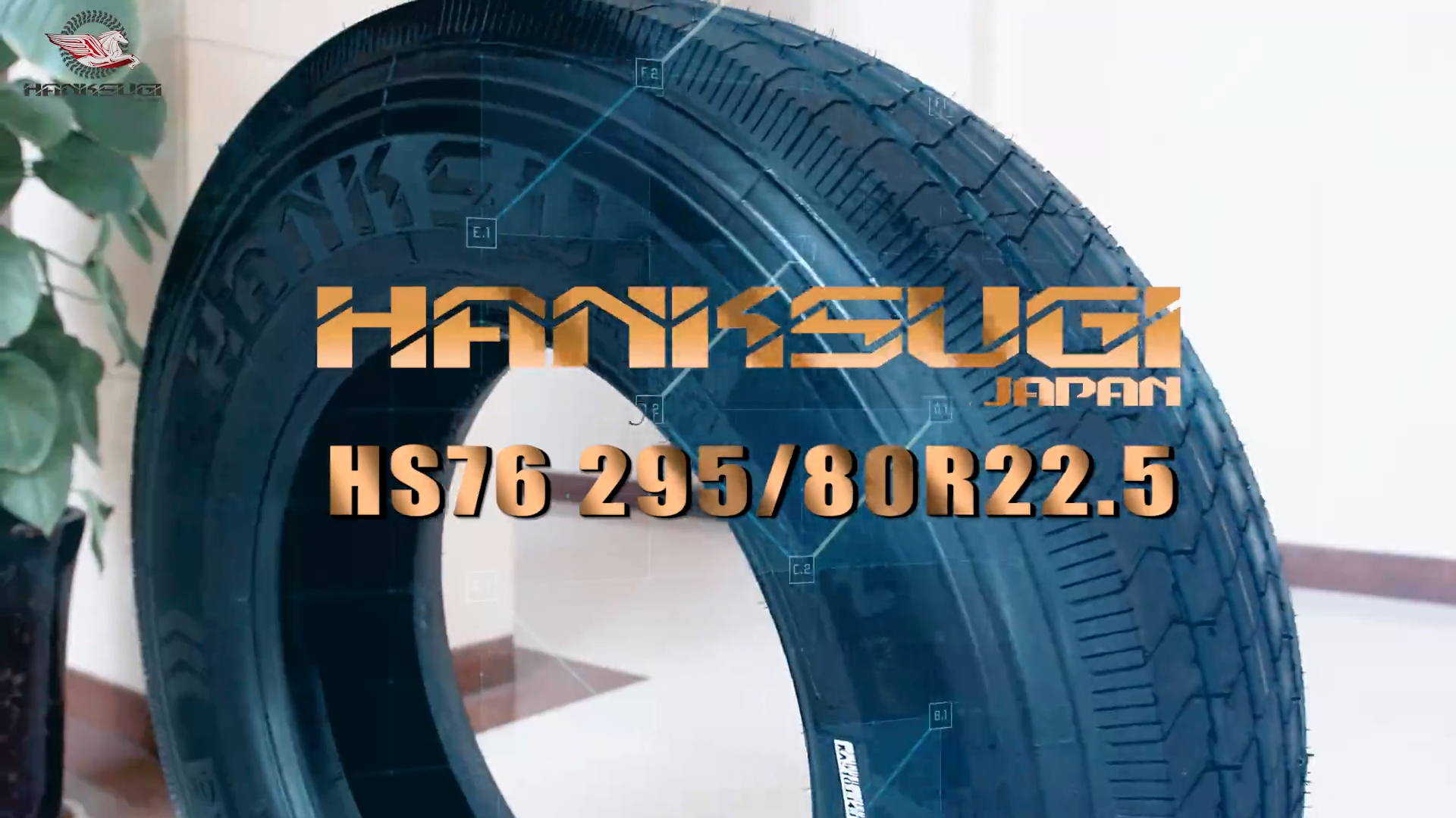 Hanksugi - Pneumatici per camion all'ingrosso con pattern HS76 295/80R22.5 Giappone Pneumatici all'ingrosso 1