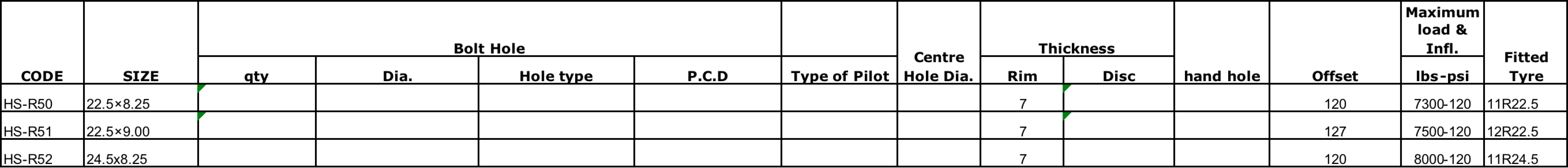 22.5 inch Steel Wheel | Demoutable Rim | Hanksugi Steel Wheel Price 3