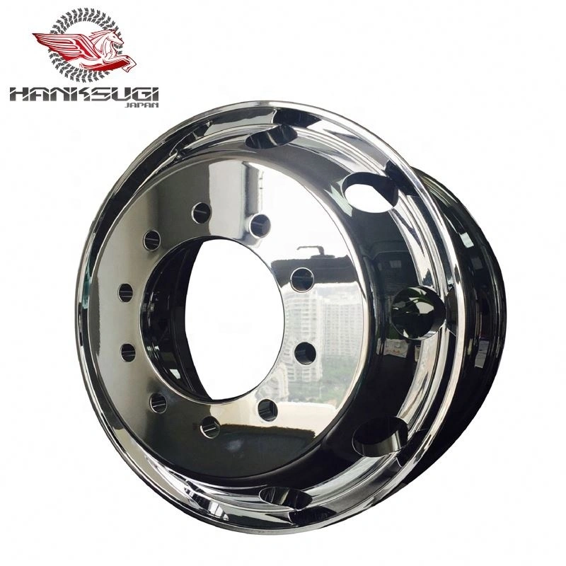 Correo de ruedas de aluminio de 24.5 '' para camiones y automóviles Ruedas de camiones de aluminio - Hanksugi 1