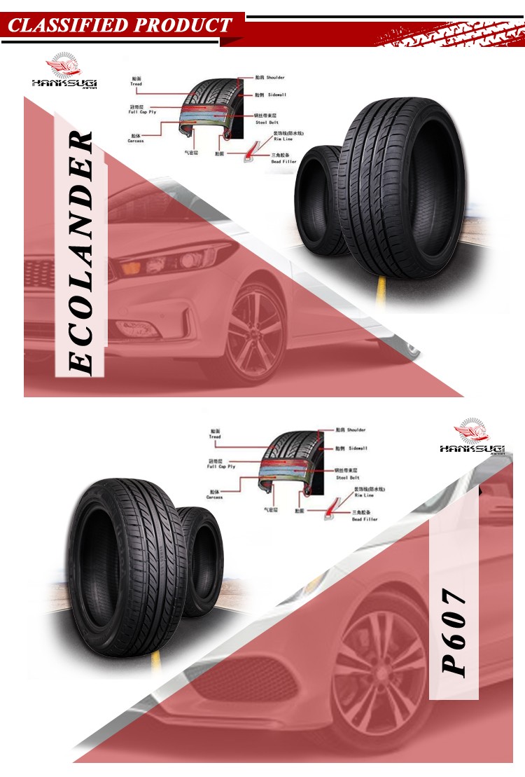 Hanksugi -Hot Sale High China Cris Car Radial PCR Tire 205/55R16 PCRカータイヤ 15