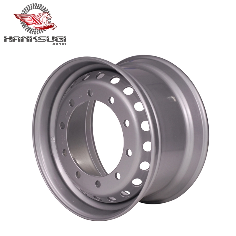 I-Hanksugi - 22.5x8.25 Ikhwalithi ephezulu ye-Alumininum Alloy Wheel, isondo lensimbi yeloli, iloli rim amasondo ensimbi 1