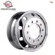 22.5 Aluminum Wheels for Trucks - Semi Polished Silver 1