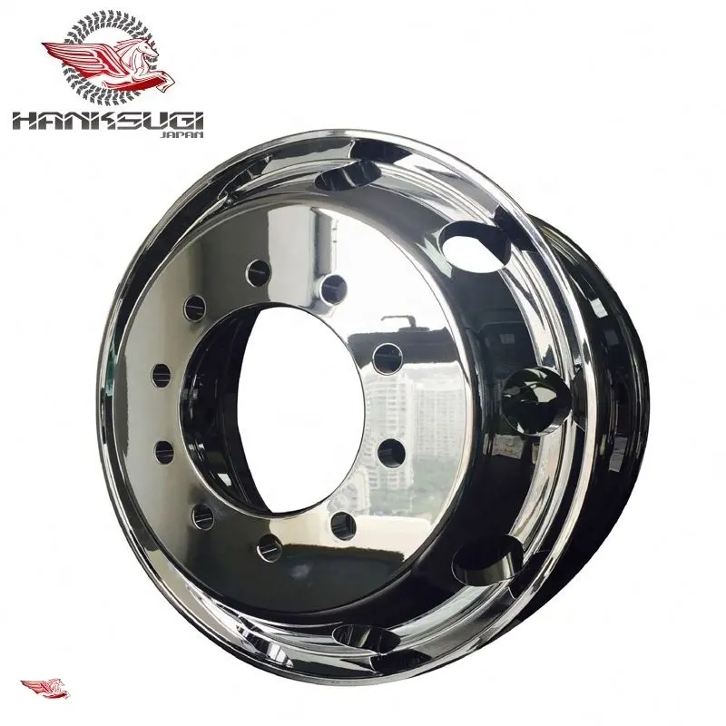 24.5 Aluminum Truck Wheels by Hanksugi - Extended Tire Life 1
