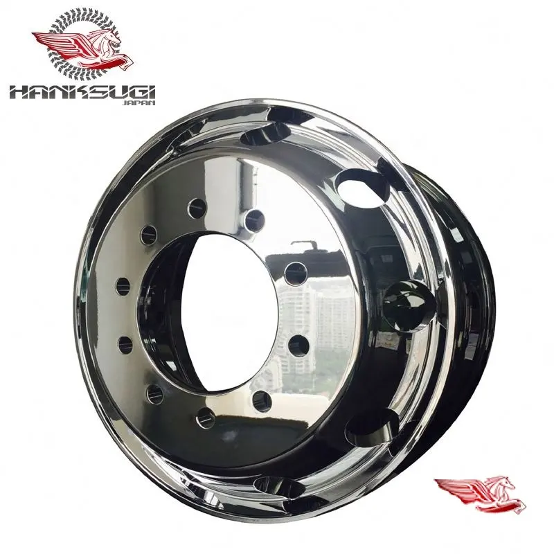 24.5 Aluminum Truck Wheels - Extended Tire Life 1