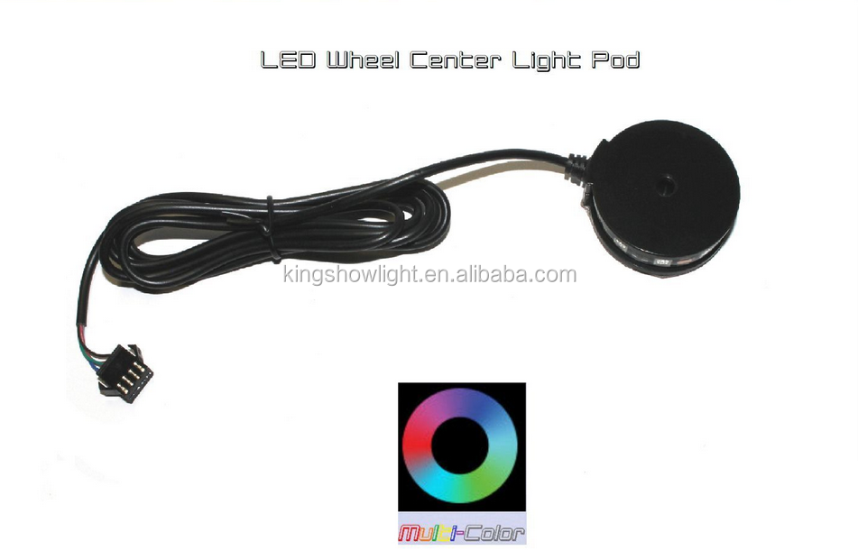 4pcs Million Color LED Motorcycle Axle Wheel Pod Accent Light Kit 13