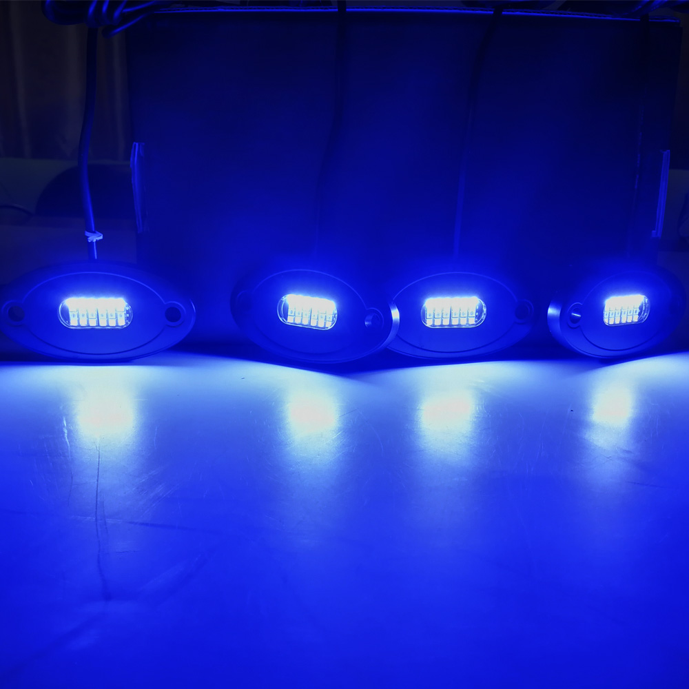 Kingshowstar - 4pods 8pods Blue --Tooth Control 36W 4x4 Off--road Rgb Rock Lamp Off-- Road Truck Rgbw Led Rock Lights For Jeeep Wrangler Jk Hot sell item 20