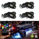 12V Bluetooth RGBW LED Rock Lights for Offroad Trucks - Waterproof IP68 - Universal Fit - Easy Installation - High Brightness 2