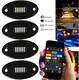 12V Bluetooth RGBW LED Rock Lights for Offroad Trucks - Waterproof IP68 - Universal Fit - Easy Installation - High Brightness 4