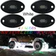 12pc LED Rock Light BT Wireless White Color - Multi-functional Off Road Auto Lighting System 4