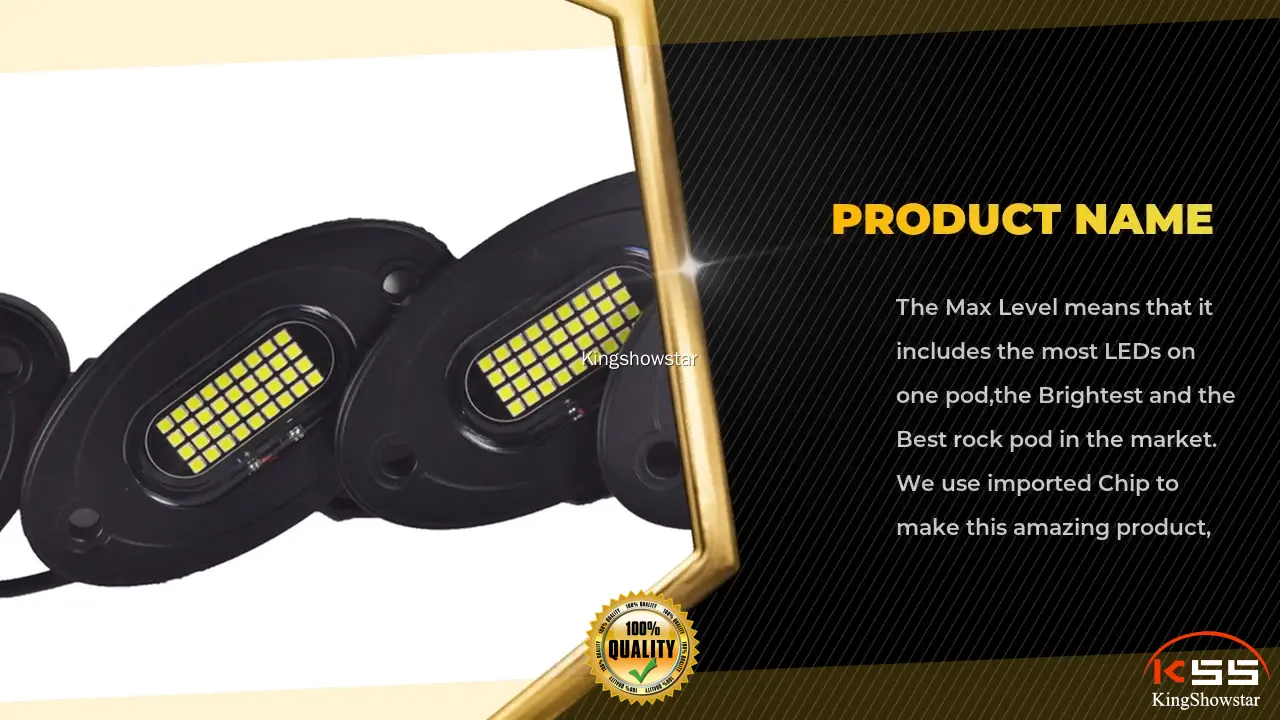 Custom best atv rock lights factory price Manufacturer | Kingshowstar 1