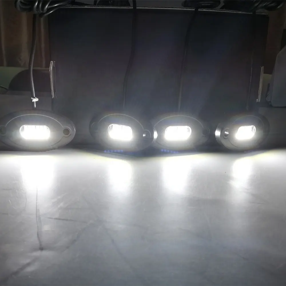 2021 Newest High Power LED Rock Lights White Color 4