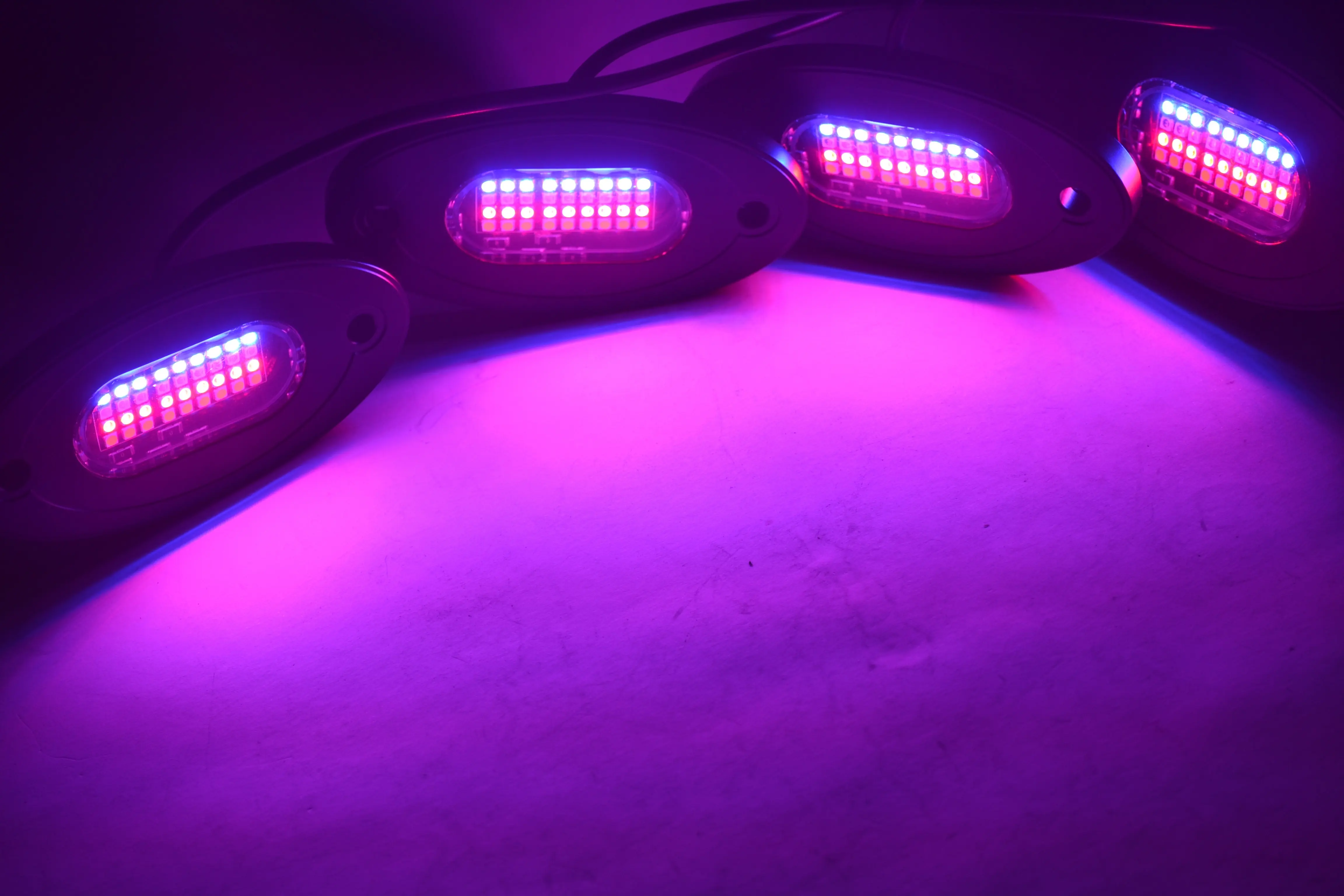 8 Pod RGBW LED Rock Lights - Multicolor Underglow Kit with Music Mode 5