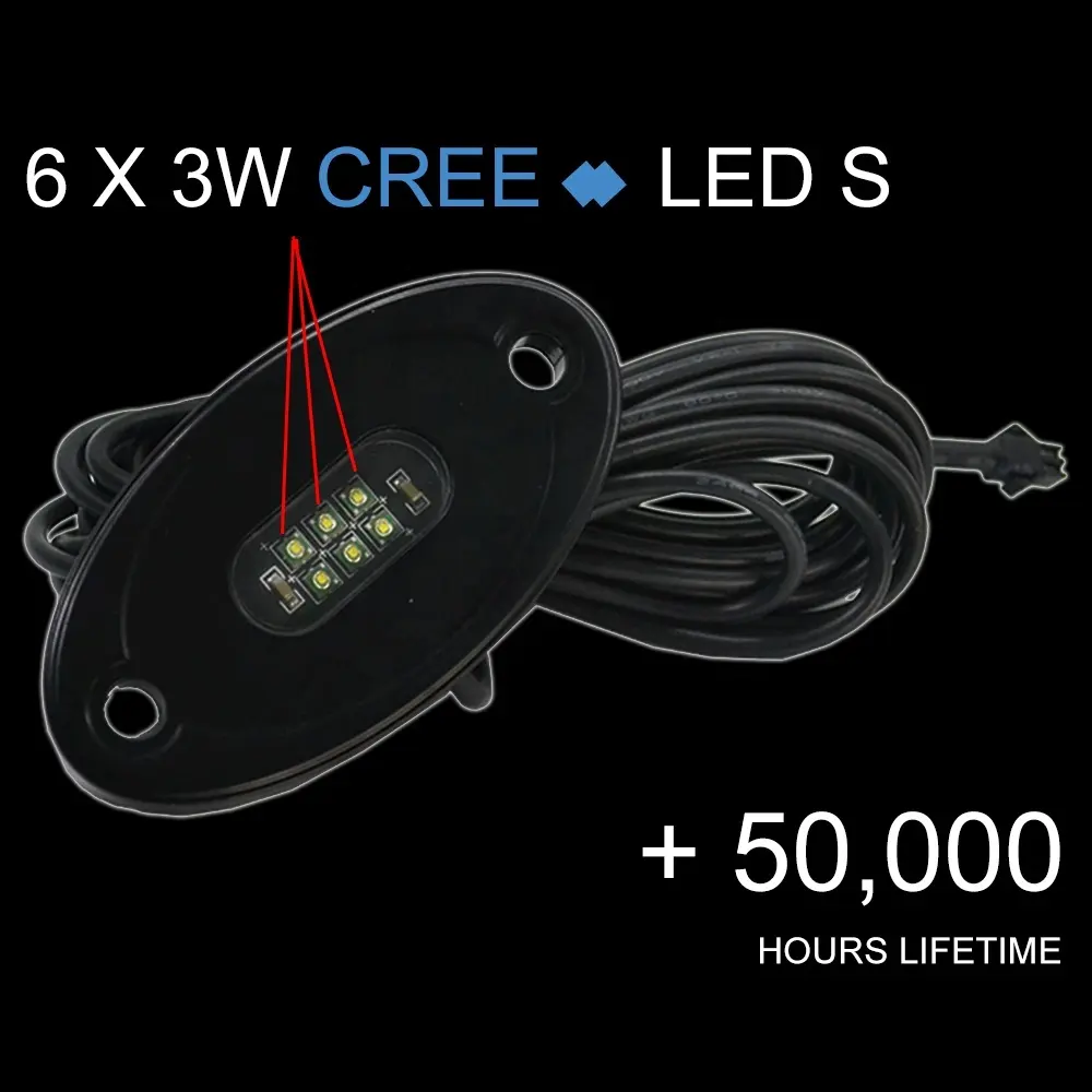 Best RGB Rock Lights Kit for Off Road Trucks ATV UTV RZR 6