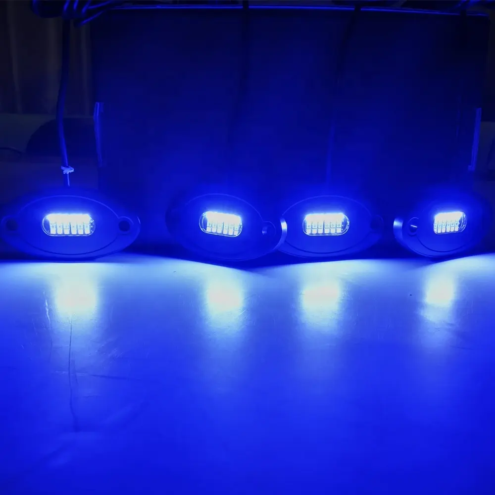 2021 New Design RGBW LED Rock Light Kit 6