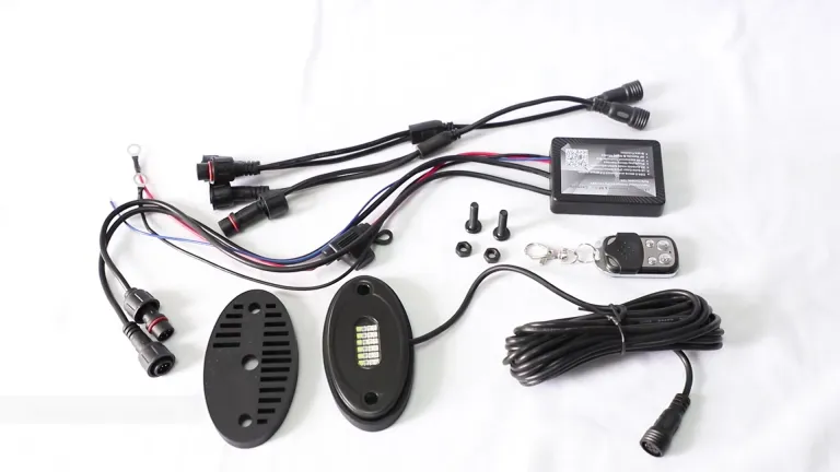 Kingshowstar - 用于 ATV UTV 4x4 越野摩托车船 LED 顶级 24W 岩石灯的超亮大功率 LED RGBW 岩石灯吊舱底部灯