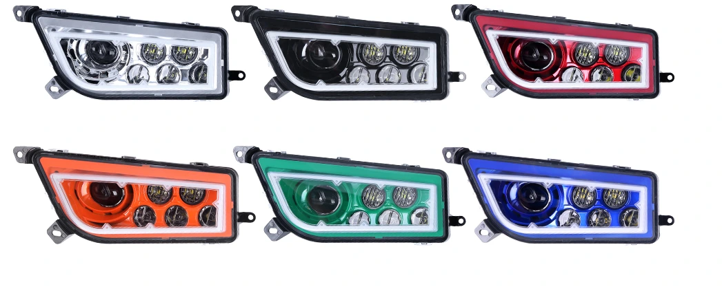 Kingshowstar Chrome Auto Accessories Eagle Lights ATV LED Headlights for Polaris RZR XP 1000 1