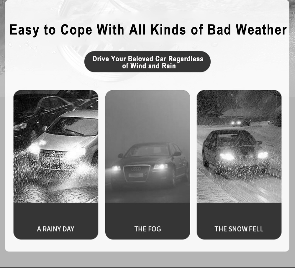 Kingshowstar - H7 H4 H11 9005 4-side led headlight bulbs LED Headlights 6000K cool white IP68 Waterproof headlight led 30