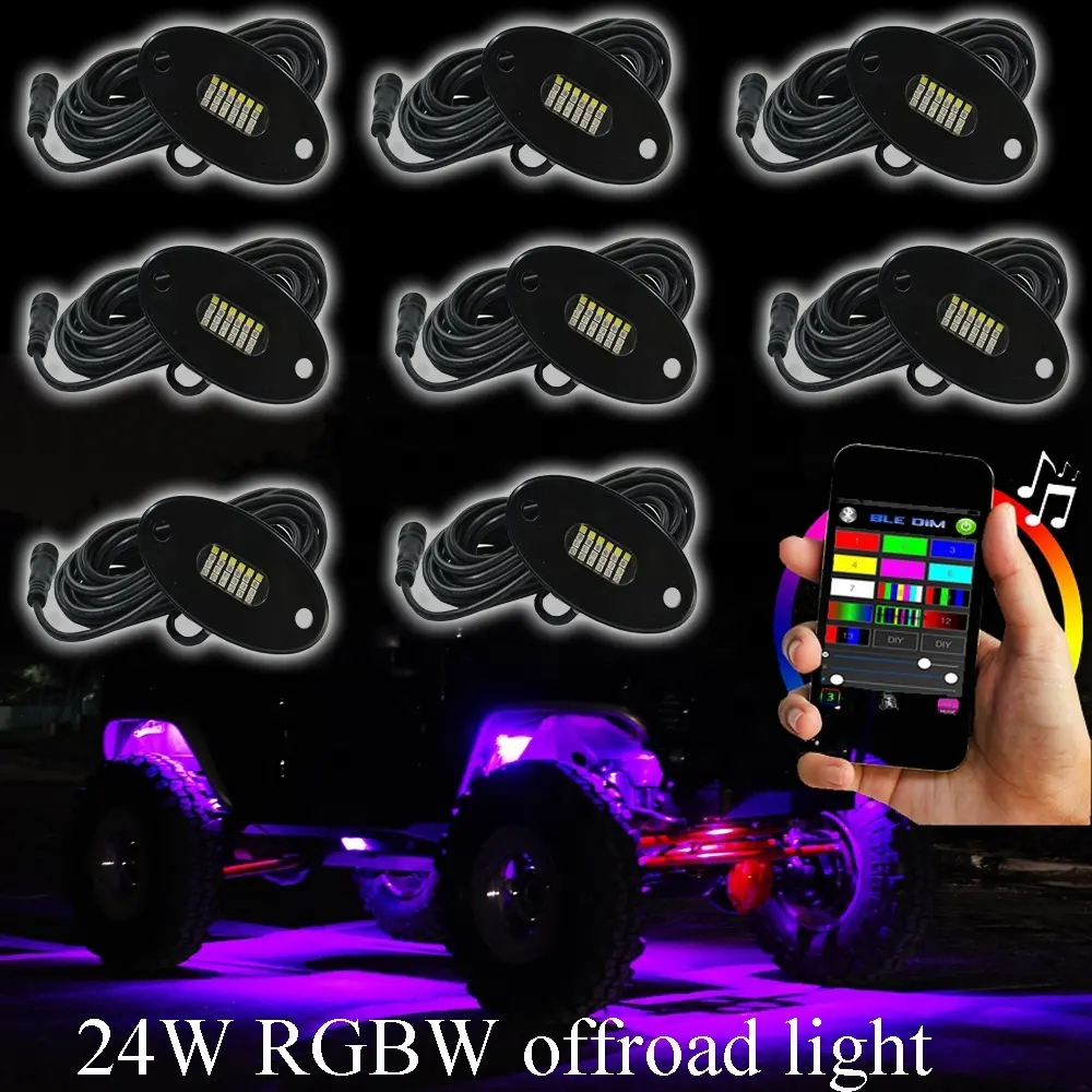 KS RGBW LED Rock Light Kit for Auto Lighting System 5