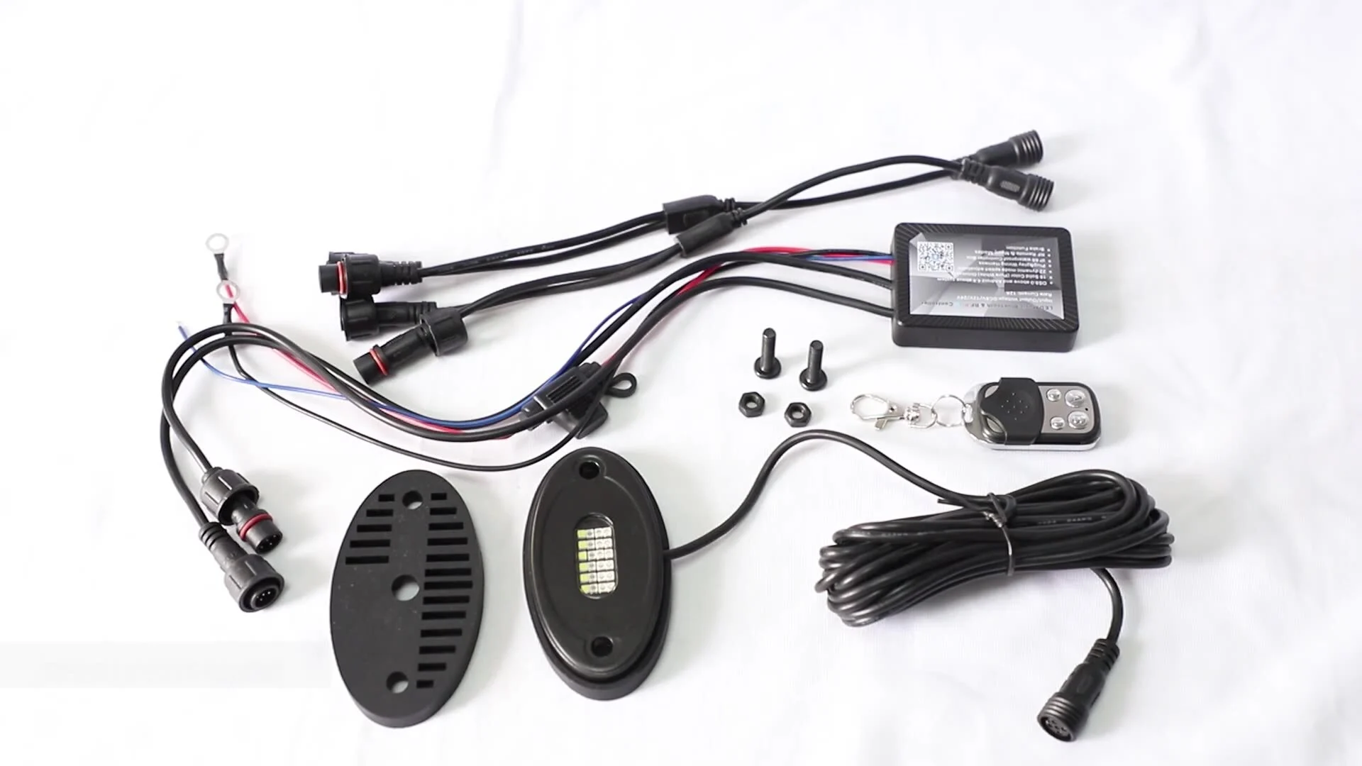 Kingshowstar - Super Bright High Power LED RGBW Rock Light Pods Underbody Light for ATV UTV 4x4 Off road Motorcycle Boat led top level 24W rock light 1