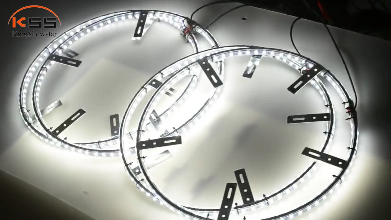 THE BEST 15.5 17inch Brightest Pure White Color Waterproof IP68 Strobe LED Wheel Ring Lights Tire Lights For All Cars 1