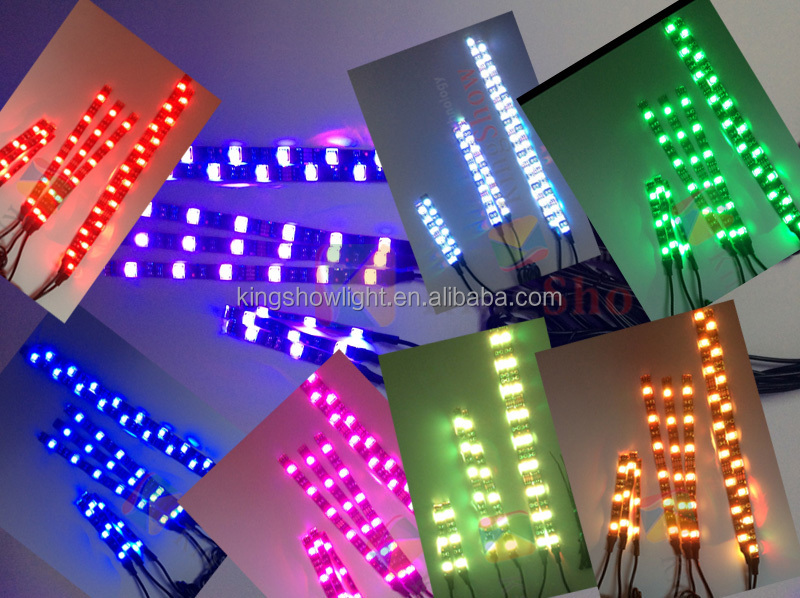 12Pcs Blue-tooth +RF remote Led Motorcycle LED Light Kit Strips Accent Glow Neon Lights Motorcycle 16