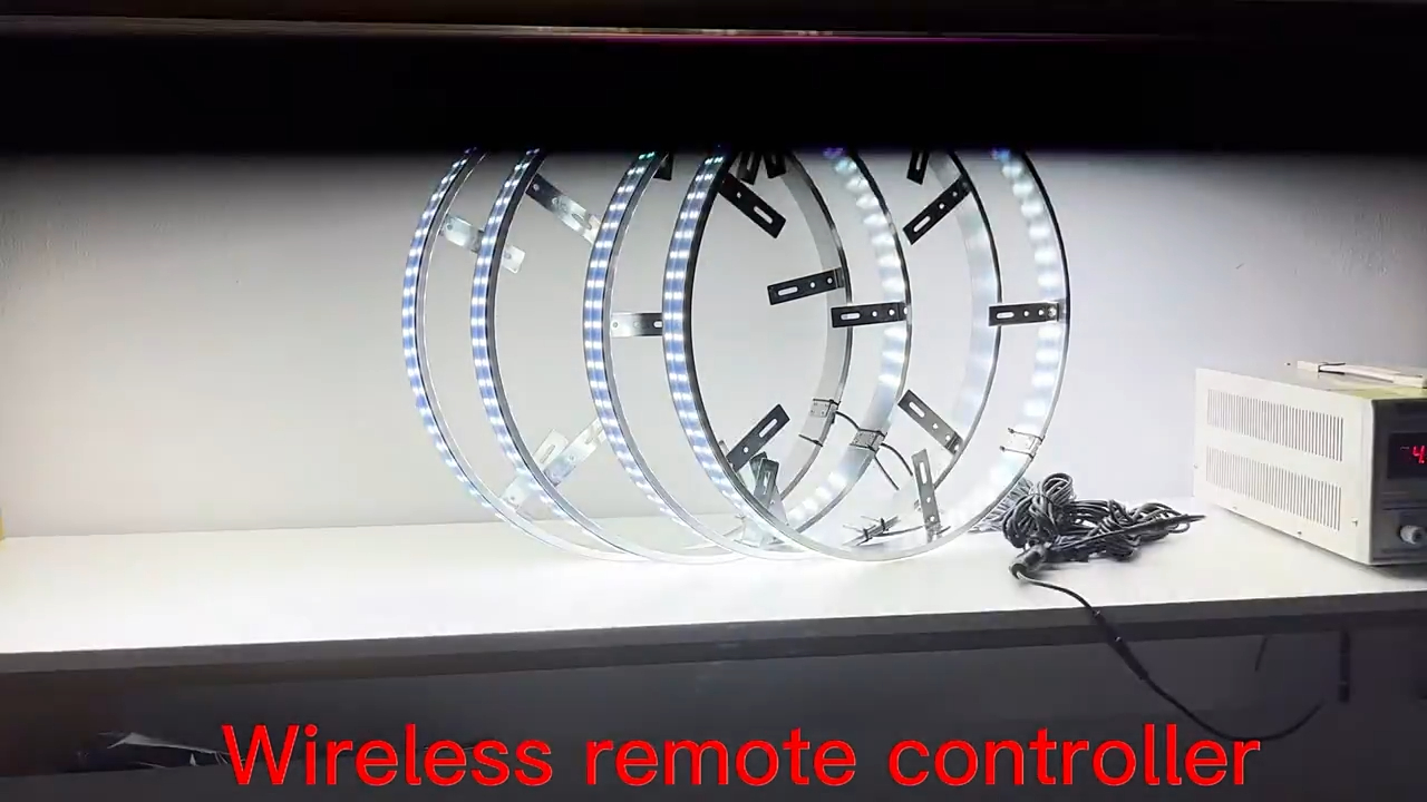 High Quality Professional 4pc 17”  4 Row 1248LED White Wheel lighting kit manufacturers 10