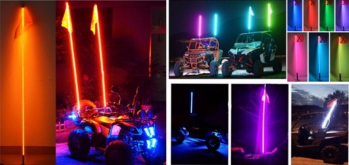 Kingshowstar - Waterproof whip multiple colors dance led 12v lighting long lifespan led light led whip light 16