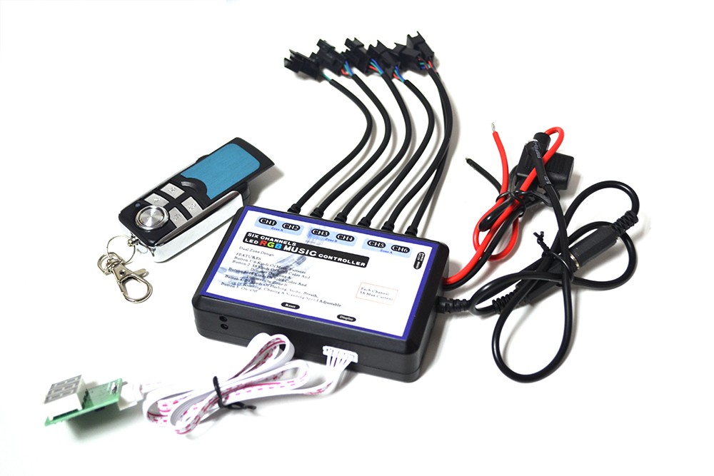 Kingshowstar - New 4 key LED Music controller for mutil color LED with 6 channel Multi-function RF controller 7