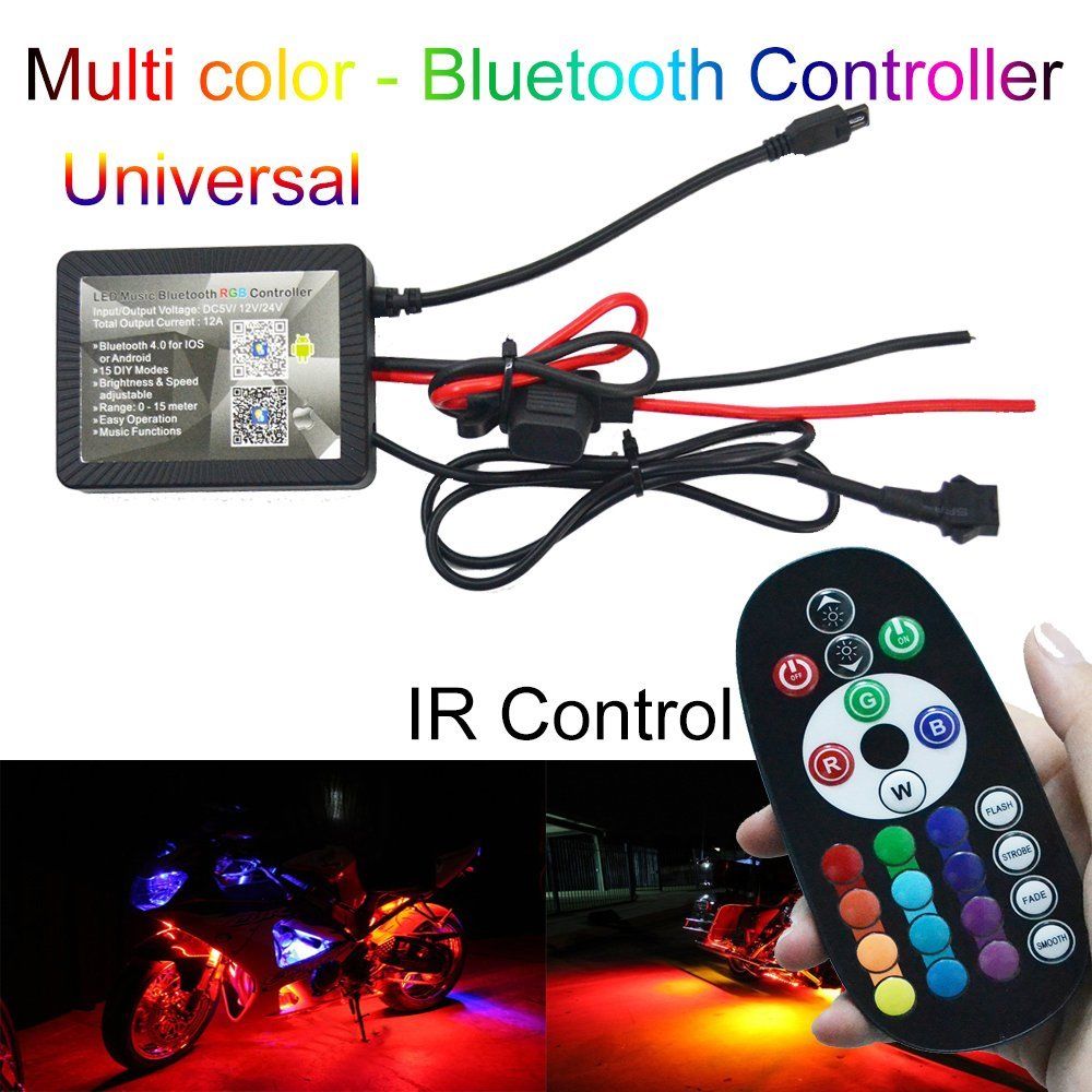 Waterpoof RGB Blue-tooth LED Music Controller with Smart Phone Control 13