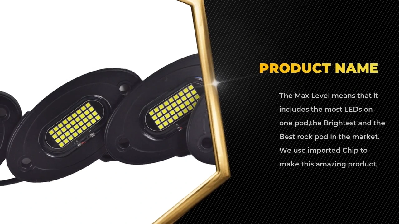 Kingshowstar - 2021 NEWEST Waterproof Super Bright THE BEST Pure White LED Rock Pod Light For ATV UTV Truck Boat Decorative Lights The Max 36W level rock light 1