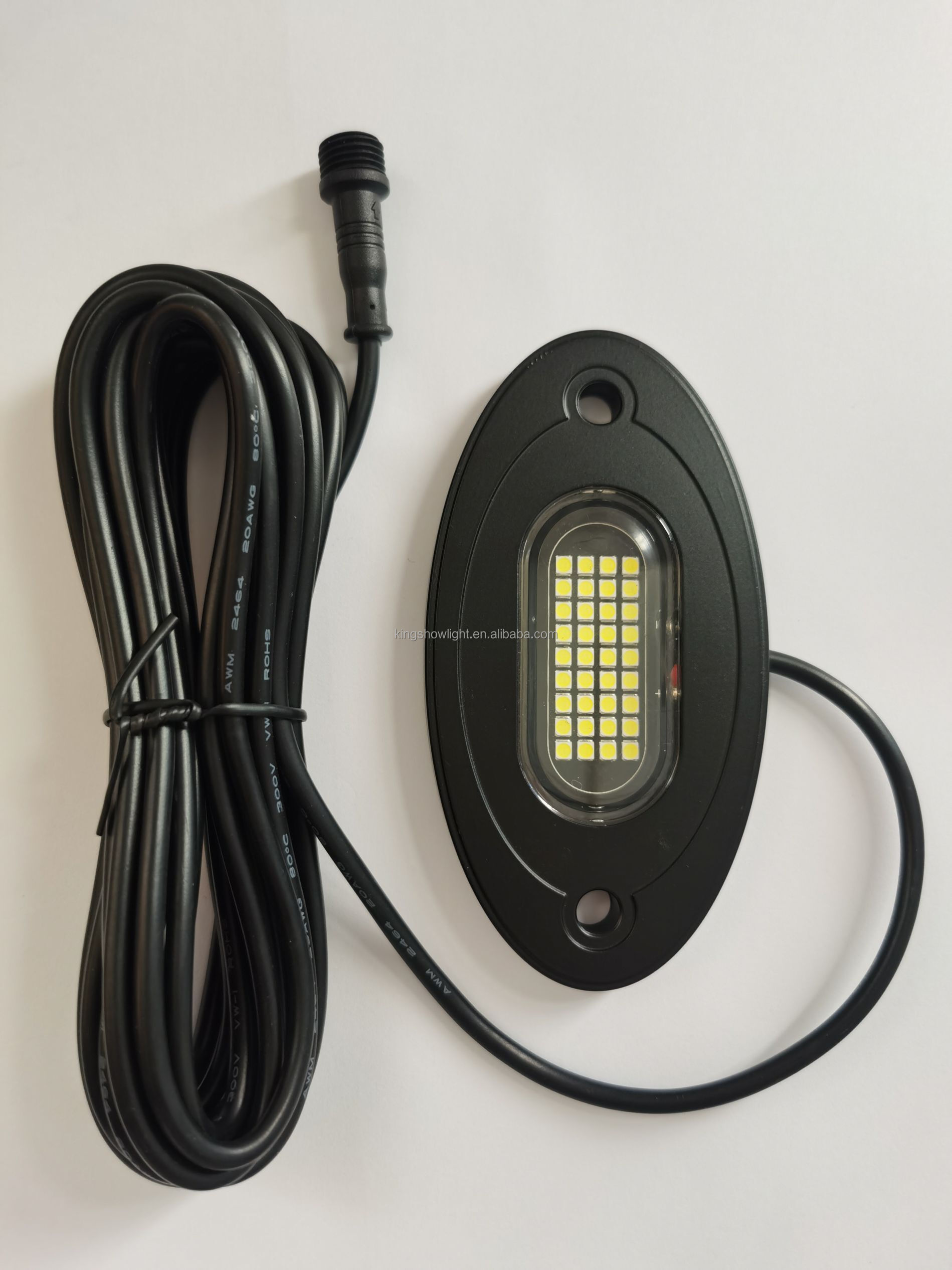 Kingshowstar - 2021 NEWEST Waterproof Super Bright THE BEST Pure White LED Rock Pod Light For ATV UTV Truck Boat Decorative Lights The Max 36W level rock light 12