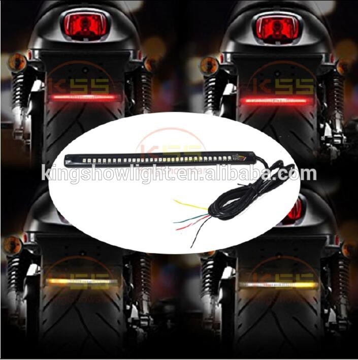 Kingshowstar - 48chips Motorcycle Amber Turn Signal Brake LED Tail light LED Motorcycle Bicycle Light 16