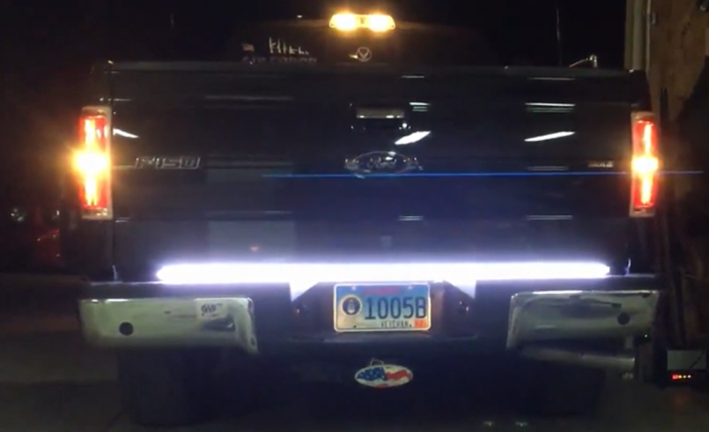 Kingshowstar - 12V pickup led tailgate light bar truck brake light strip bar with red brake amber turn function led auto tailgate light 18