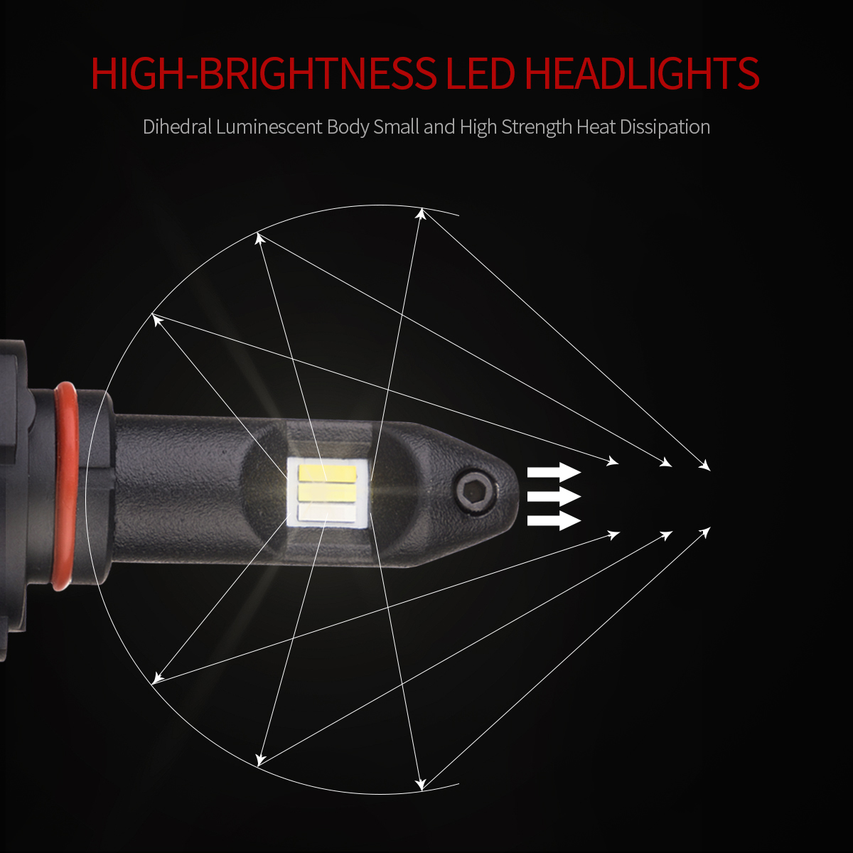 9005/9006/H11 Professional Headlight Led Ultra-bright spotlight automible Led headlamp super-bright 16