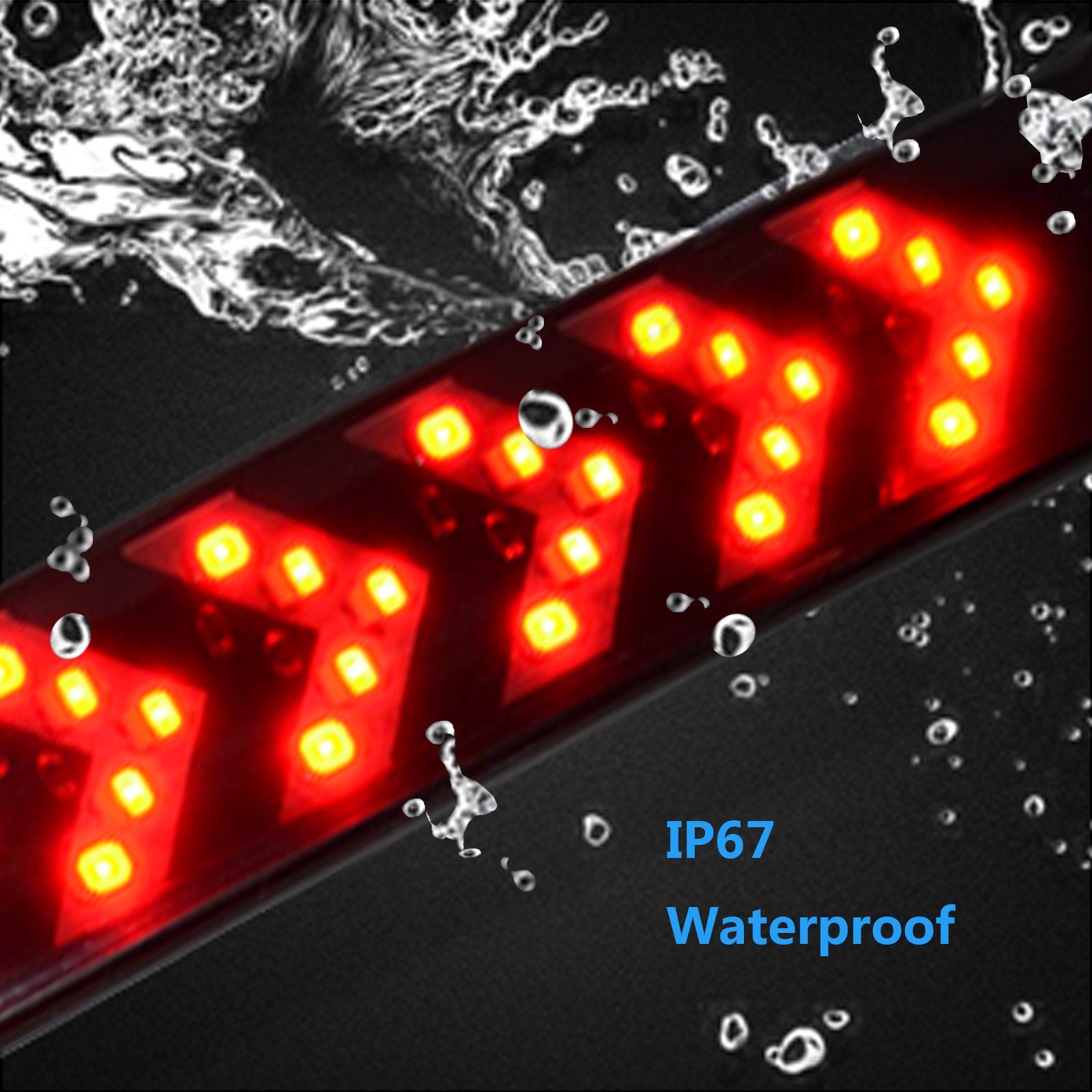 60 triple led tailgate light bar brake truck car strip for toyota tacoma tundra 10