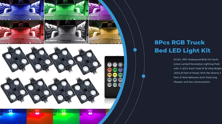 5 Luci Wireless Per Cabina Camion | A Energia Solare | 7 Colori Con App | Impermeabili IP67 - Foto 10