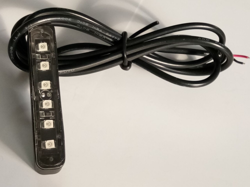 Kingshowstar - 6RED LED Waterproof License Plate Number Light for Motorcycle Auto Led licence plate light 12