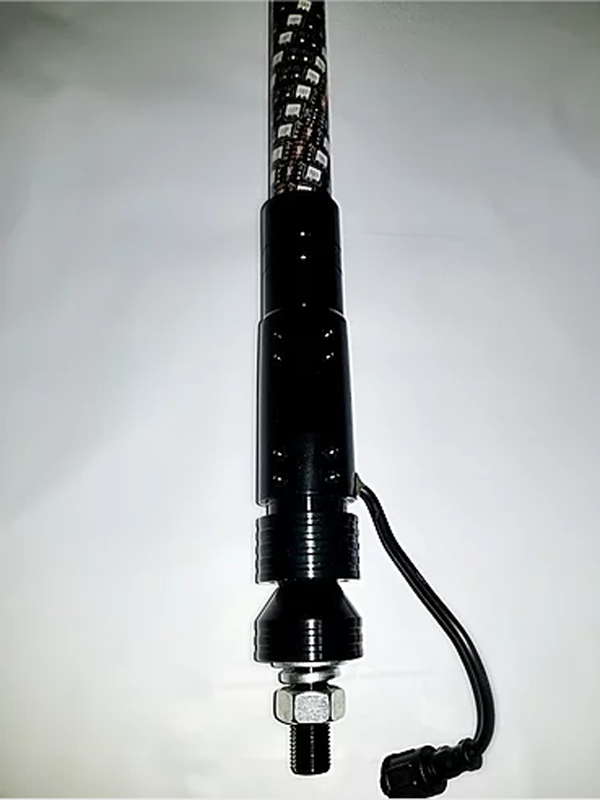 Kingshowstar - LED Spiral Whip Light 3ft RGBW Antenna Blue-tooth Quick Release led whip light 8