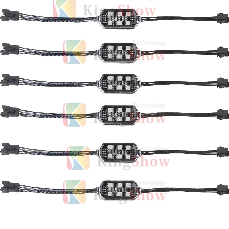 Universal Motorcycle Accent Neon Underglow Brightness Multi-color RGB LED POD Light 25