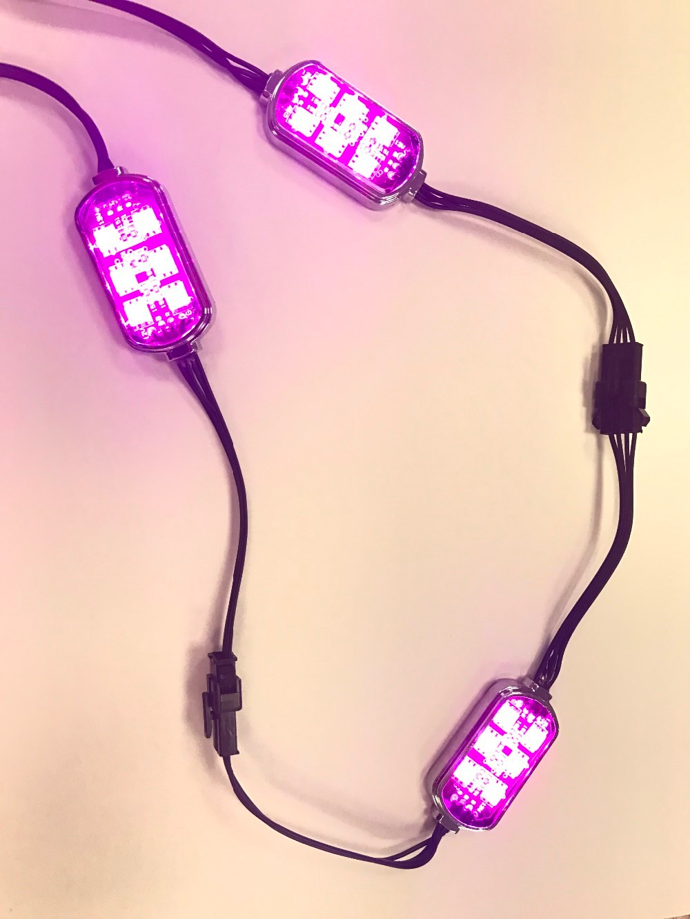 Universal Motorcycle Accent Neon Underglow Brightness Multi-color RGB LED POD Light 17