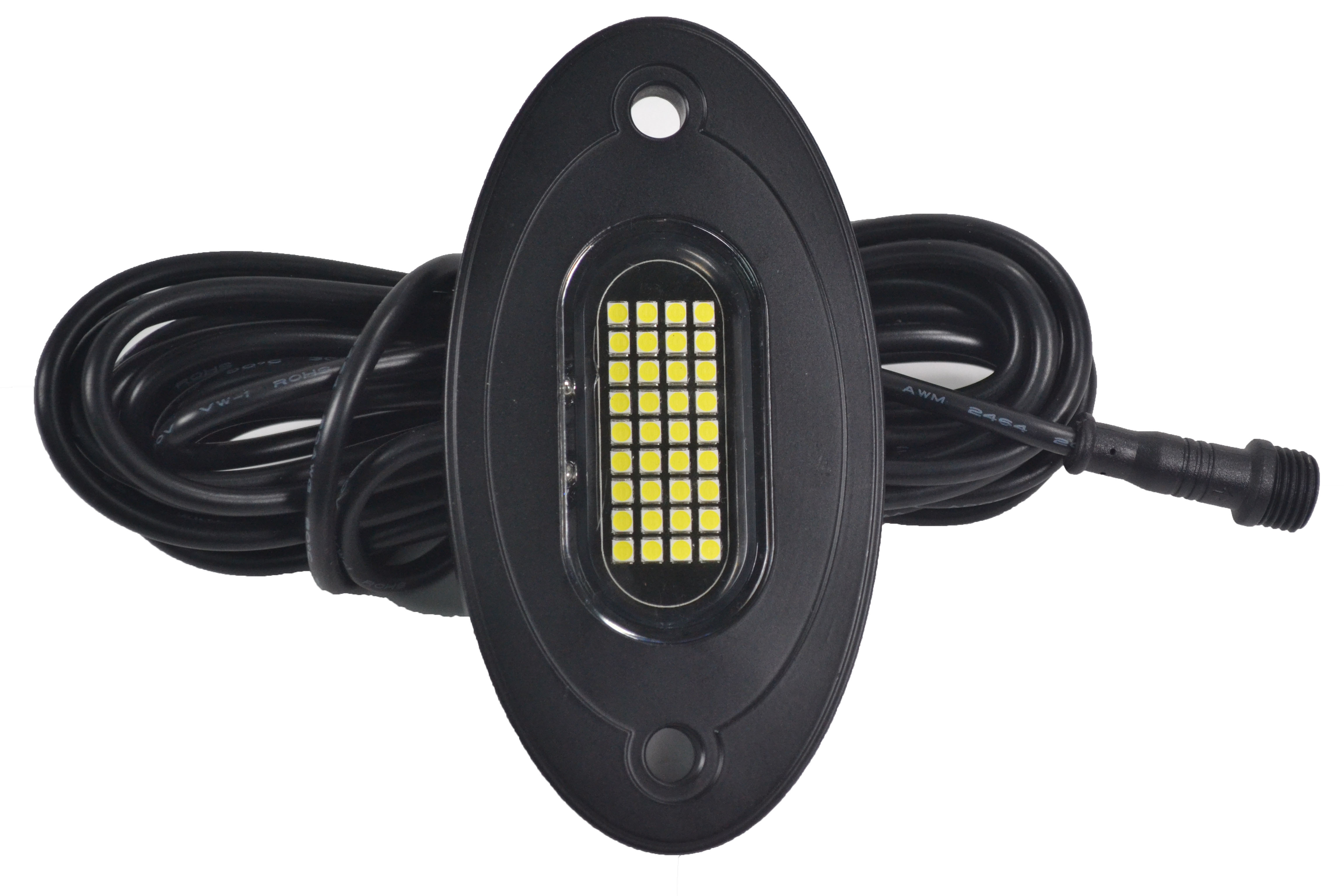 LED Rock Lights White 20PCS for Off Road Truck RZR Auto Car Boat ATV SUV Waterproof High Power Neon Trail Rig Lights Shockproof 18