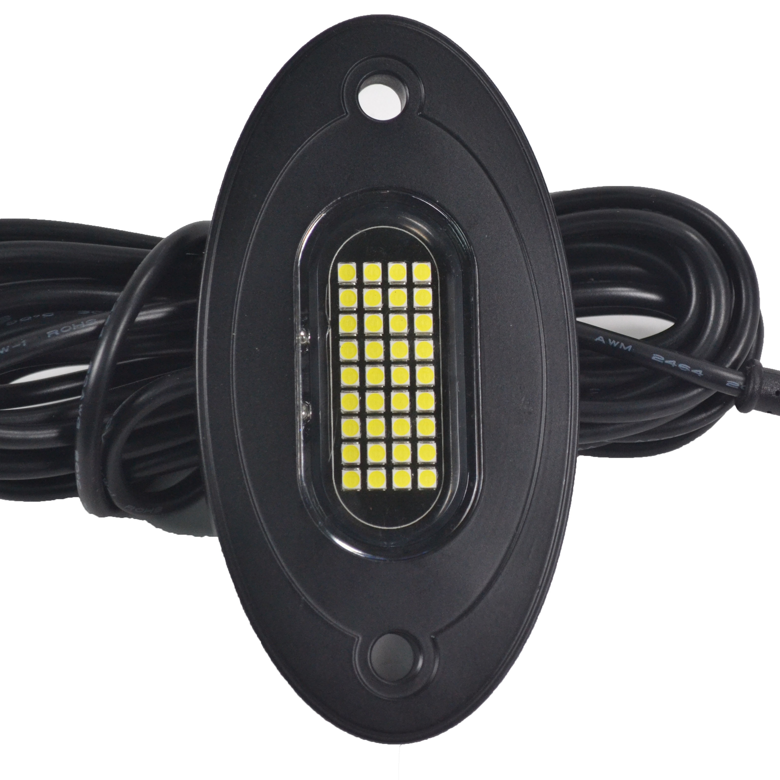 LED Rock Lights White 20PCS for Off Road Truck RZR Auto Car Boat ATV SUV Waterproof High Power Neon Trail Rig Lights Shockproof 8