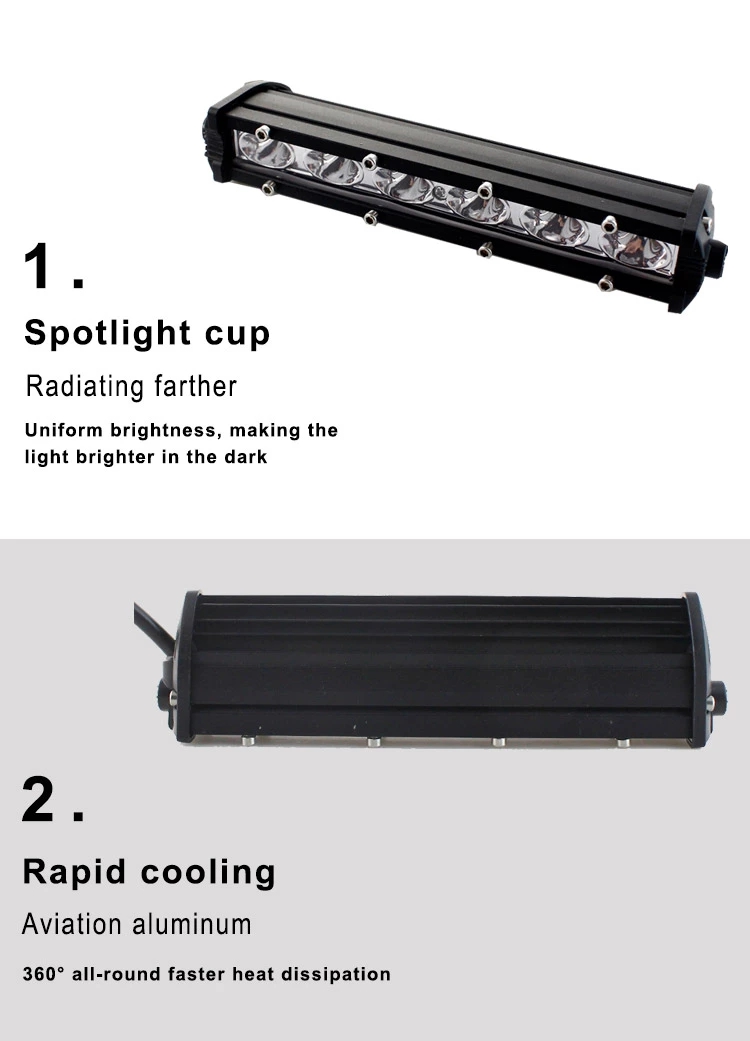 Kingshowstar - Mini 3 Inch Off Road Led Work Light Offroad Single Row Led Grow Light Bar Off Road Lights Led light bar 12