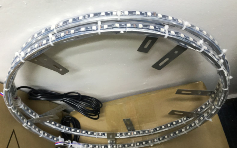 The best Set of LED Wheel Ring Lights Car Truck LED Mixed Color Chaser Flowing Blue-tooth 10