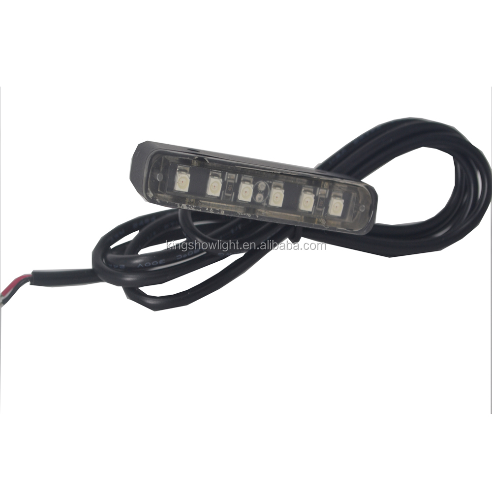 White 6led motorcycle led trailer tail lights 3528 led license plate tail light 14